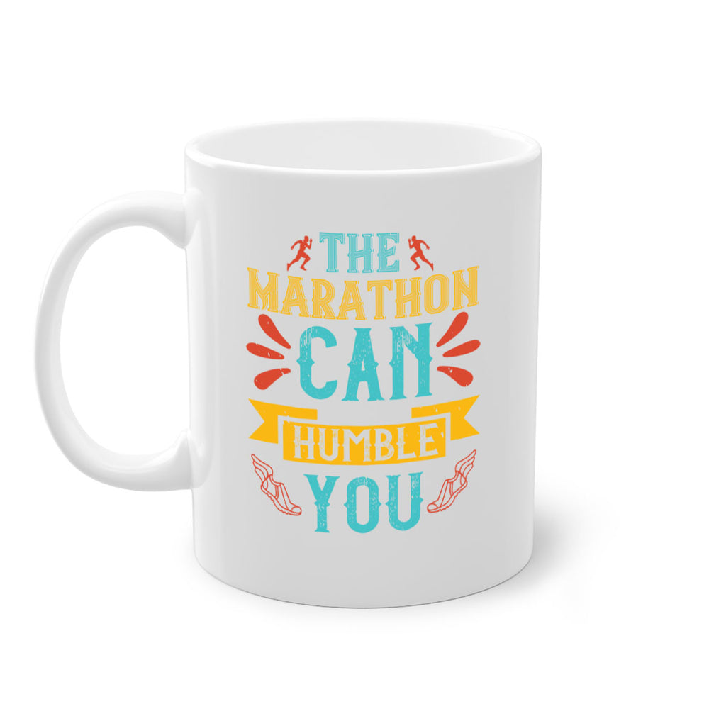 the marathon can humble you 14#- running-Mug / Coffee Cup