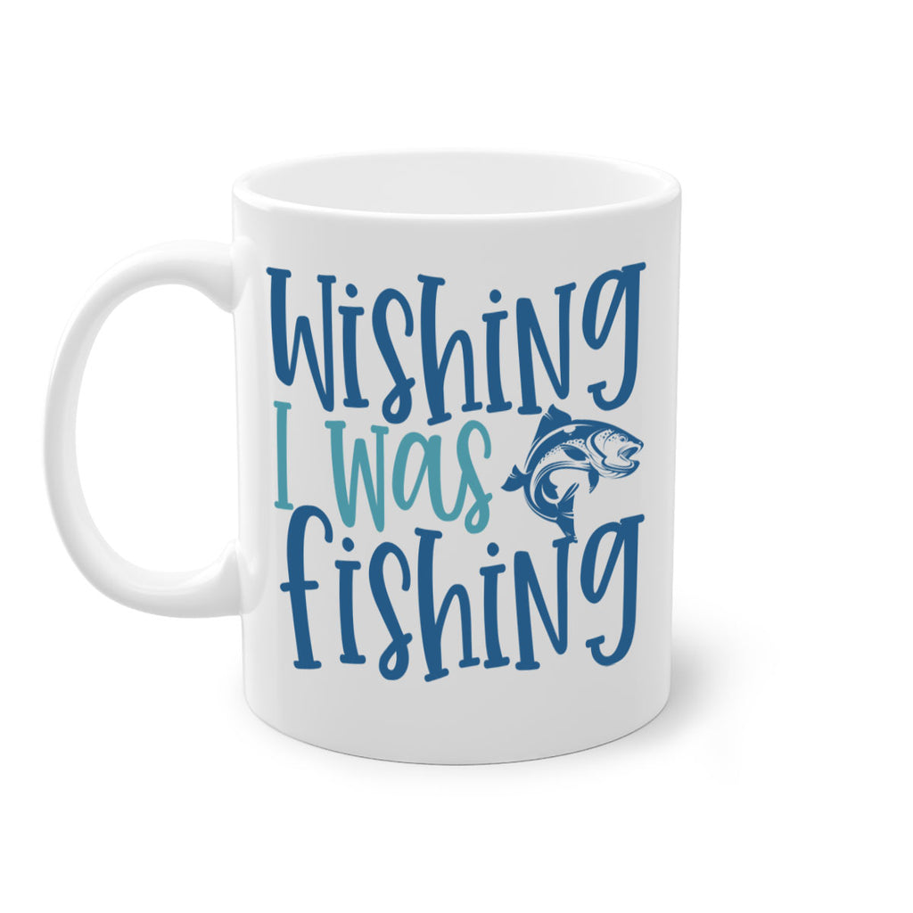 wishing i was fishing 191#- fishing-Mug / Coffee Cup