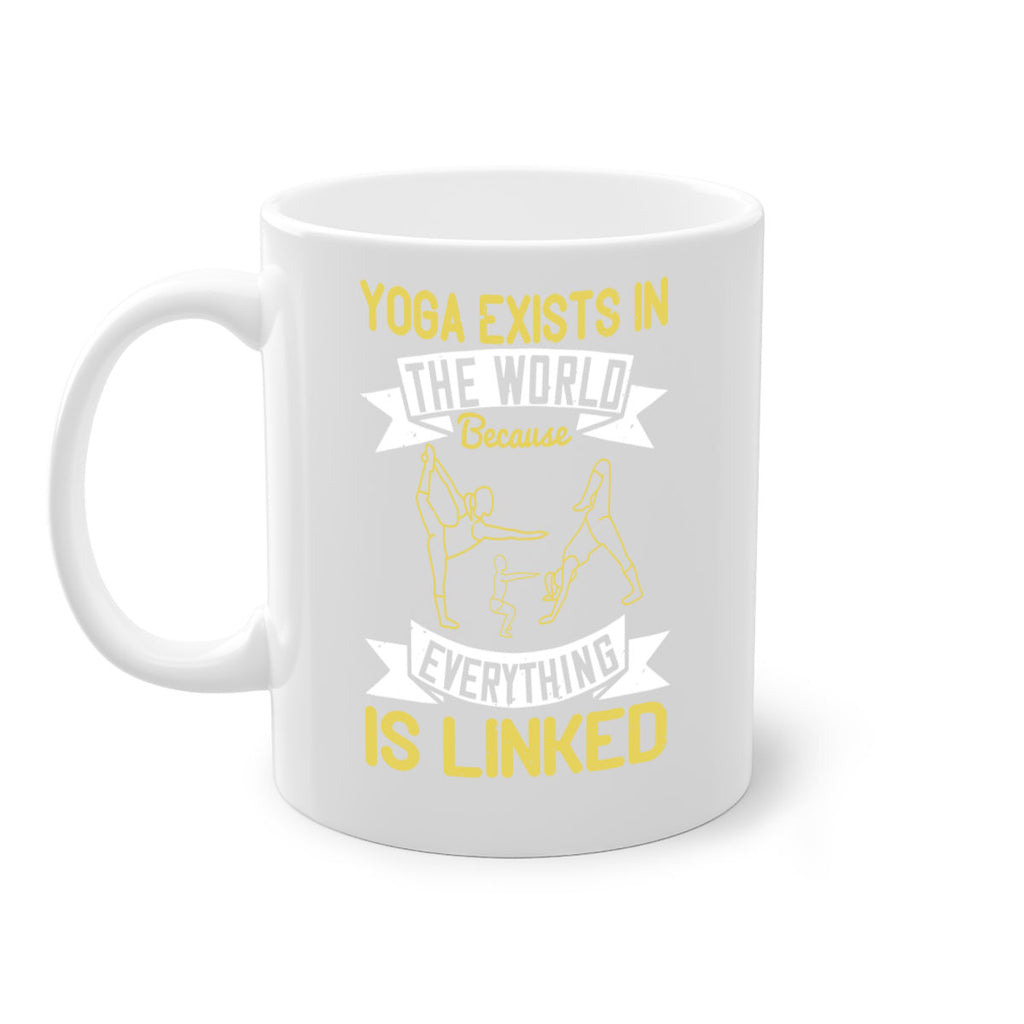 yoga exists in the world because everything is linked 32#- yoga-Mug / Coffee Cup