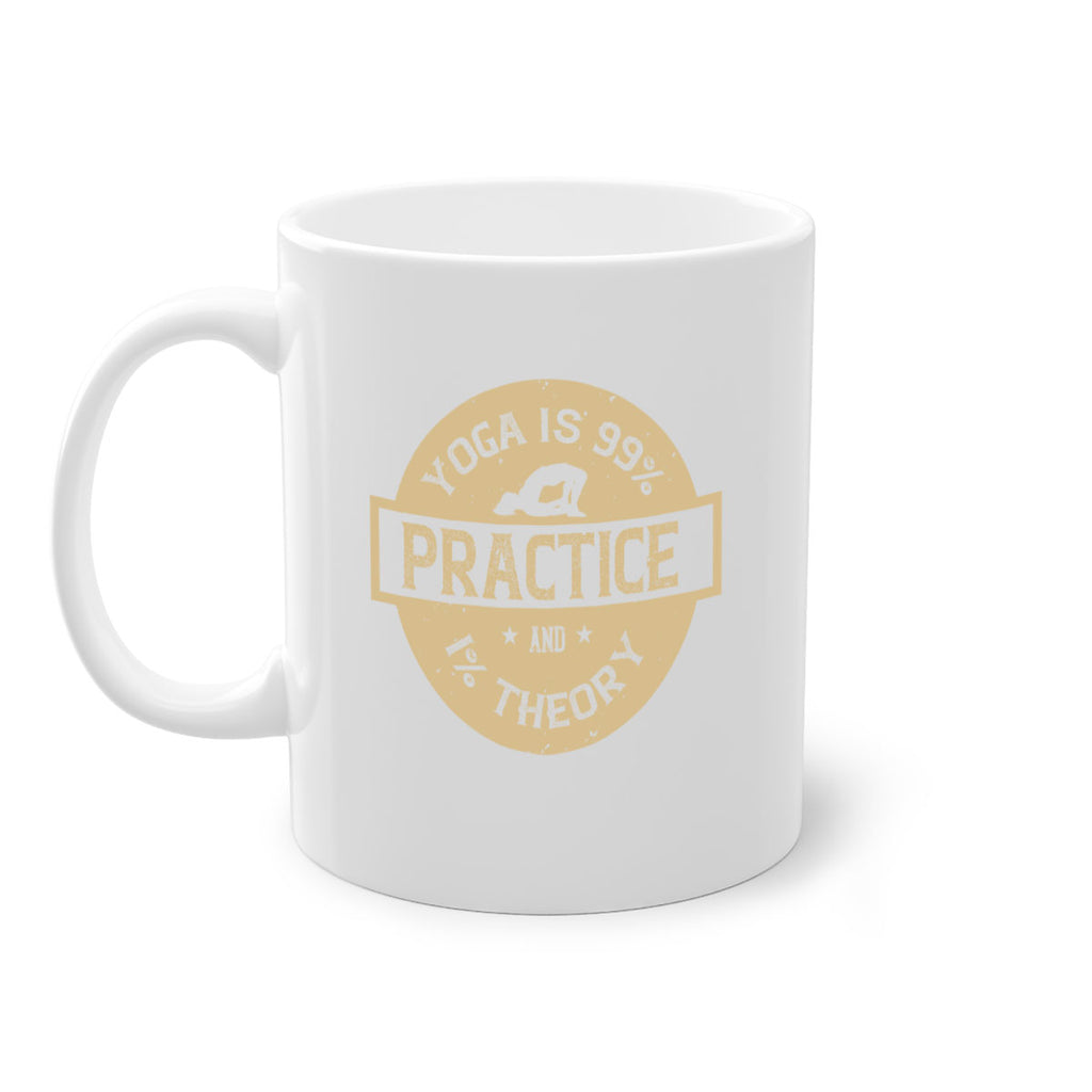 yoga is practice and theory 28#- yoga-Mug / Coffee Cup