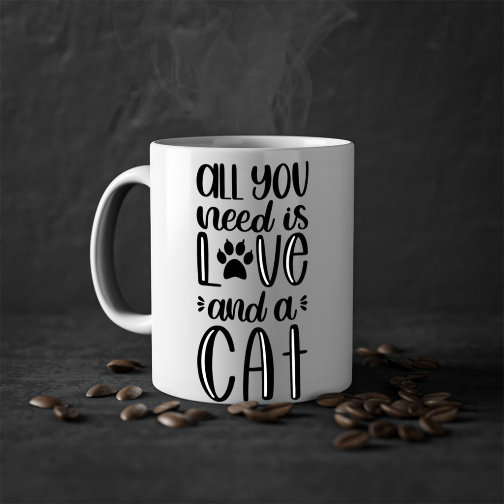 All You Need Is Love And A Cat Style 76#- cat-Mug / Coffee Cup