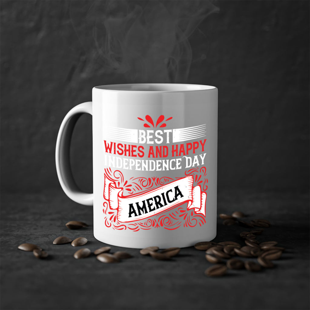 Best wishes and happy Independence Day america Style 86#- 4th Of July-Mug / Coffee Cup