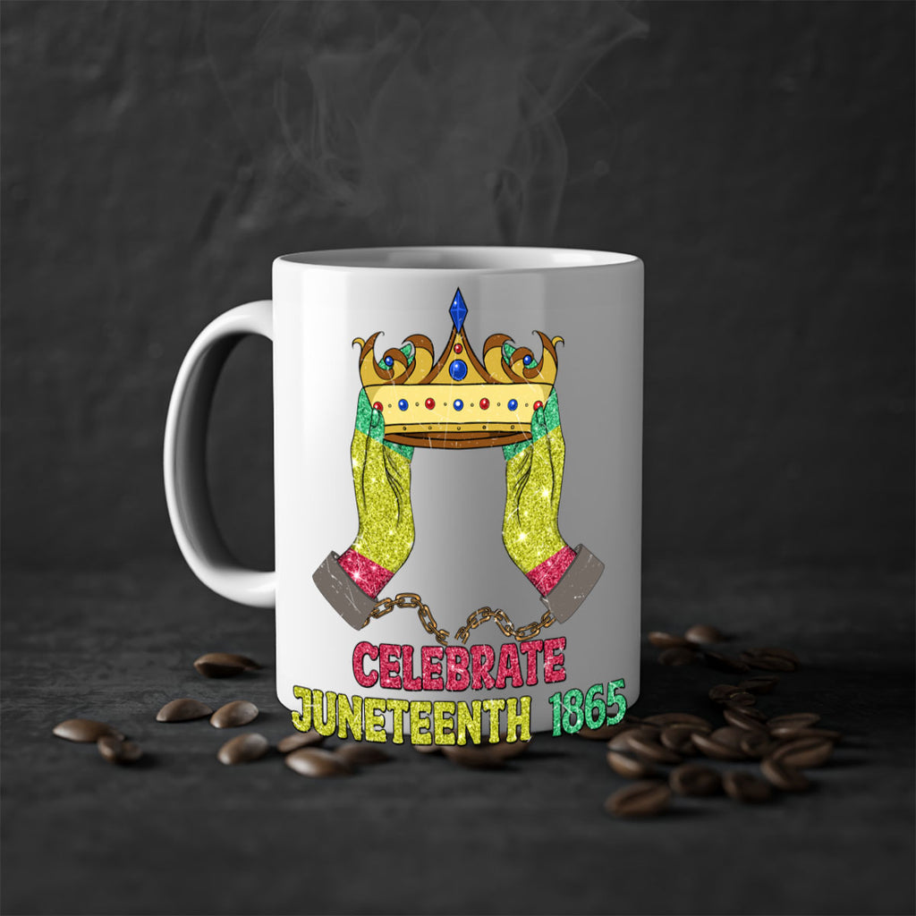 Celebrate Juneteenth 1865 Crown Designs 2#- juneteenth-Mug / Coffee Cup