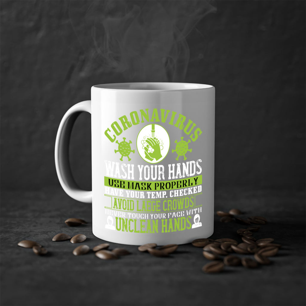 Coronavirus Wash Your Hands Use Style 1#- corona virus-Mug / Coffee Cup
