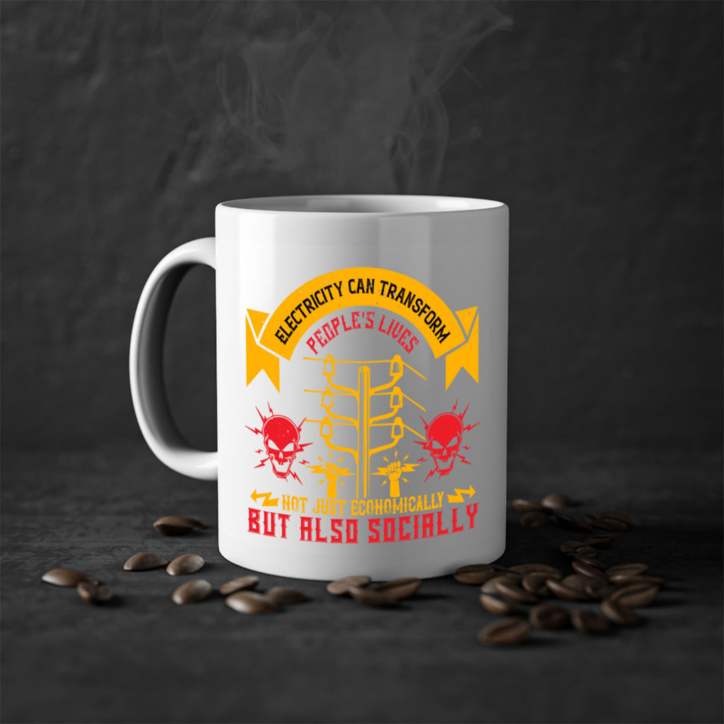 Electricity can transfrom peoples lives not just economically but also socially Style 51#- electrician-Mug / Coffee Cup