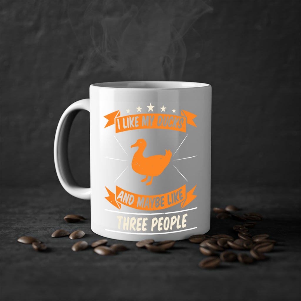 I like my ducks and maybe like three people Style 42#- duck-Mug / Coffee Cup
