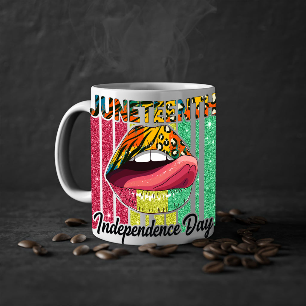 Juneteenth Independence Day Sexy Lip Png 11#- juneteenth-Mug / Coffee Cup
