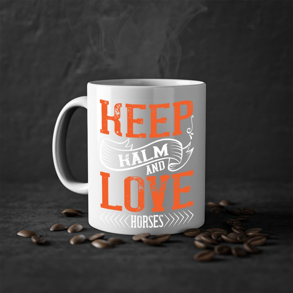 KEEP KALM AND LOVE HORSES Style 30#- horse-Mug / Coffee Cup