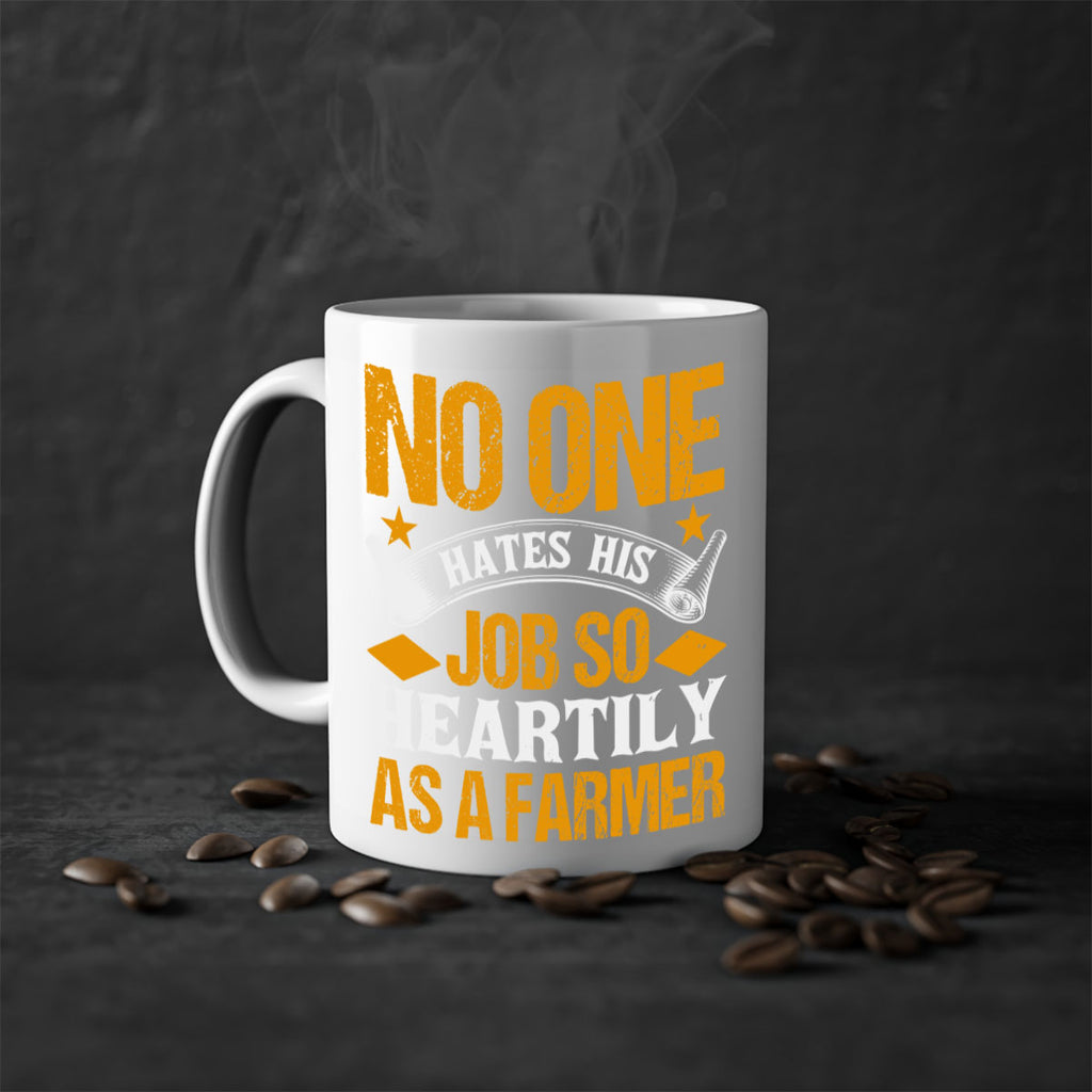 No one hates his job so heartily 40#- Farm and garden-Mug / Coffee Cup
