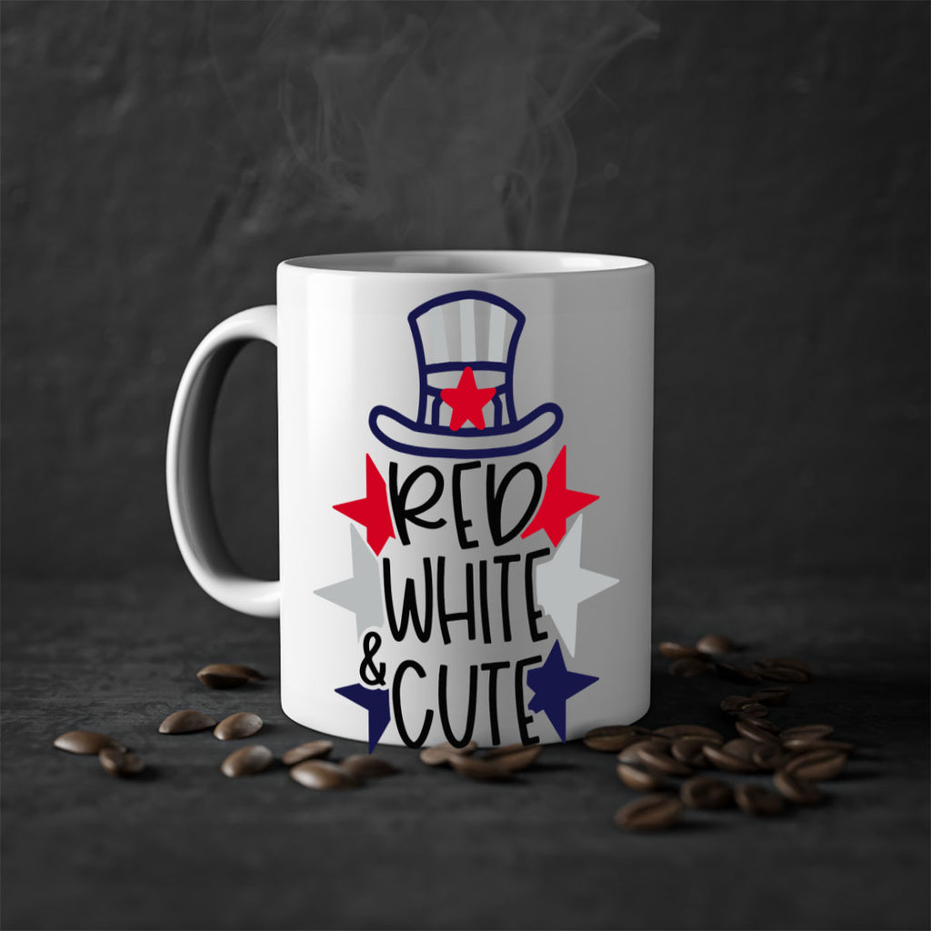 Red White Cute Style 169#- 4th Of July-Mug / Coffee Cup