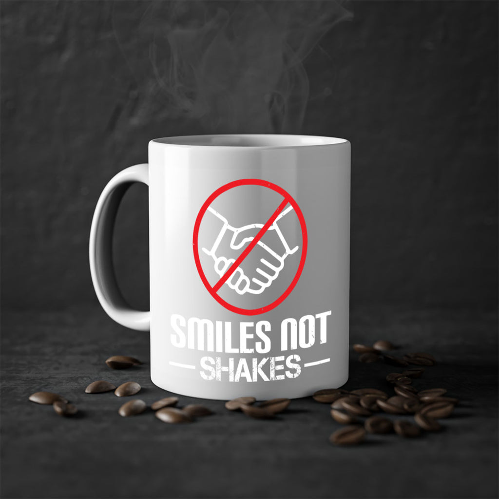 SMILES NOT SHAKES Style 23#- corona virus-Mug / Coffee Cup