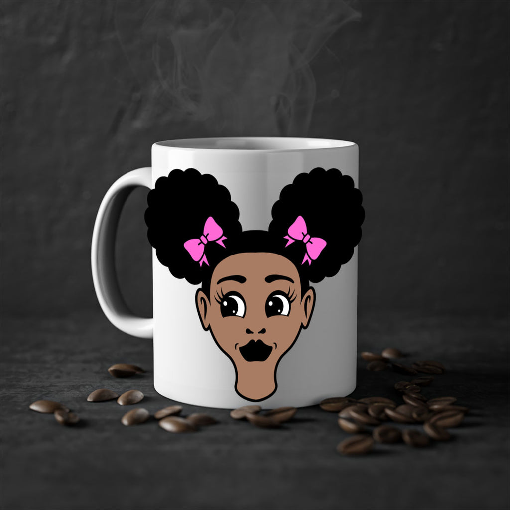 afro puffs girl 74#- Black women - Girls-Mug / Coffee Cup