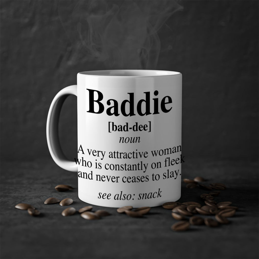 baddie definition 270#- black words - phrases-Mug / Coffee Cup