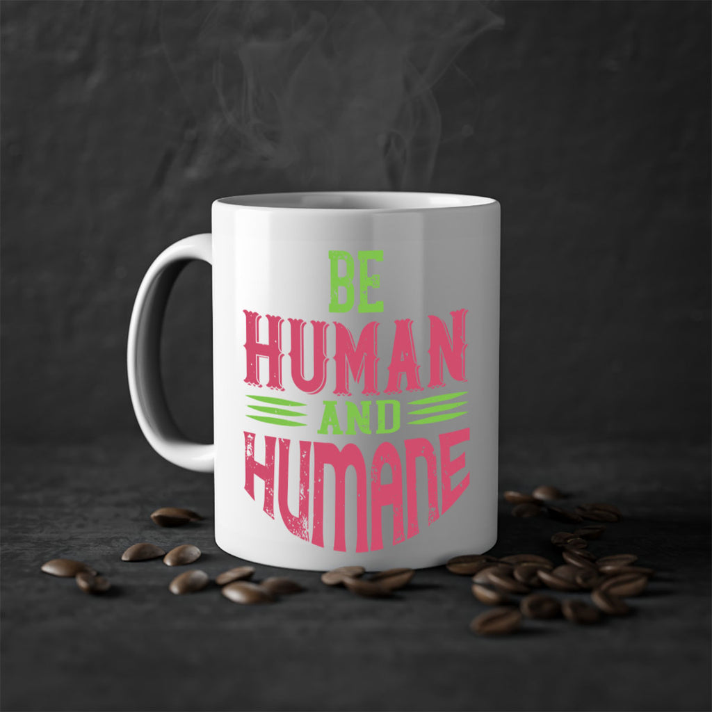 be human and humane 83#- vegan-Mug / Coffee Cup