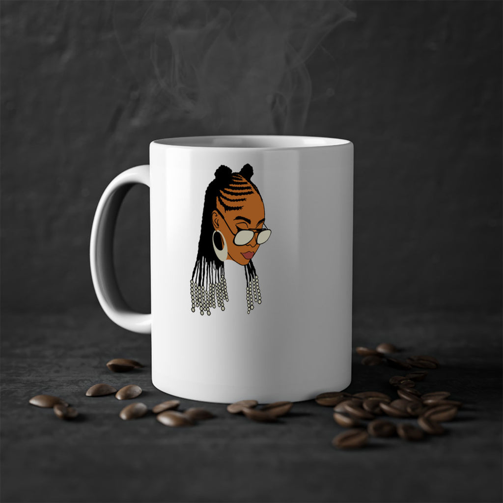 black afro 43#- Black women - Girls-Mug / Coffee Cup