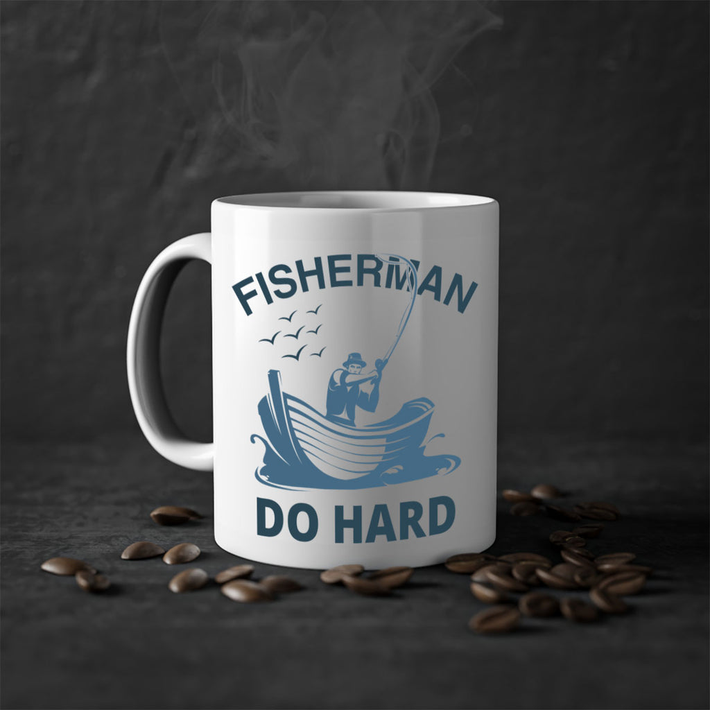 fisher man do hard 155#- fishing-Mug / Coffee Cup