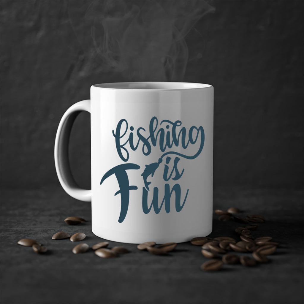 fishing is fun 147#- fishing-Mug / Coffee Cup
