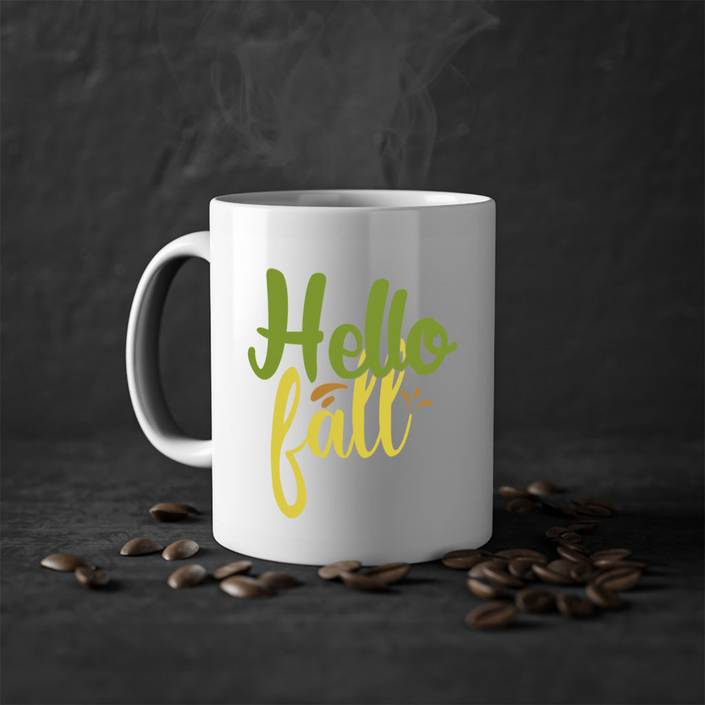 hello fall 55#- thanksgiving-Mug / Coffee Cup