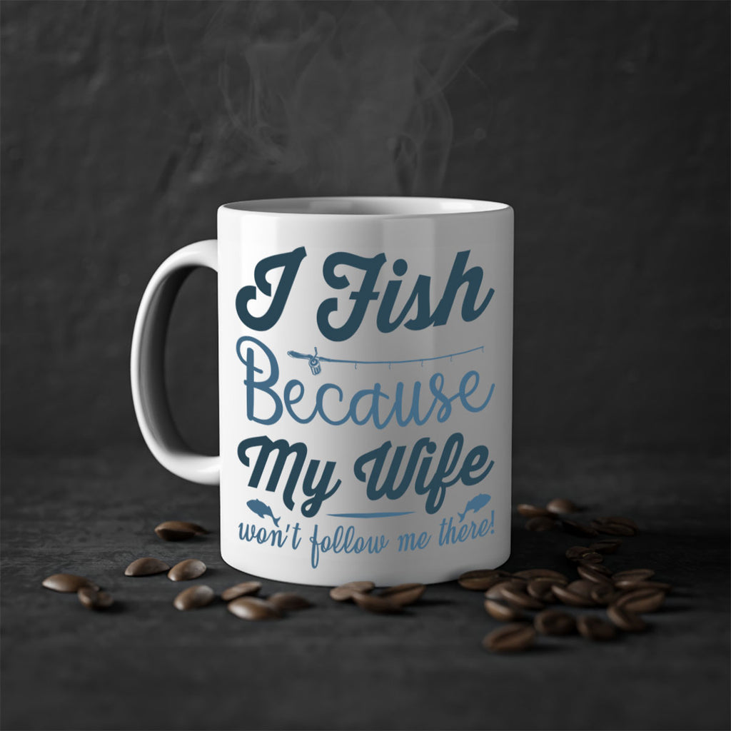 i fish because 112#- fishing-Mug / Coffee Cup