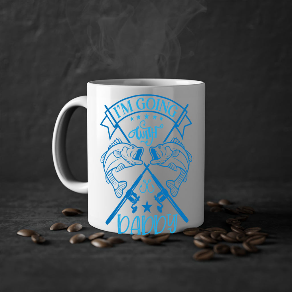 im going fishing with daddy 208#- fishing-Mug / Coffee Cup