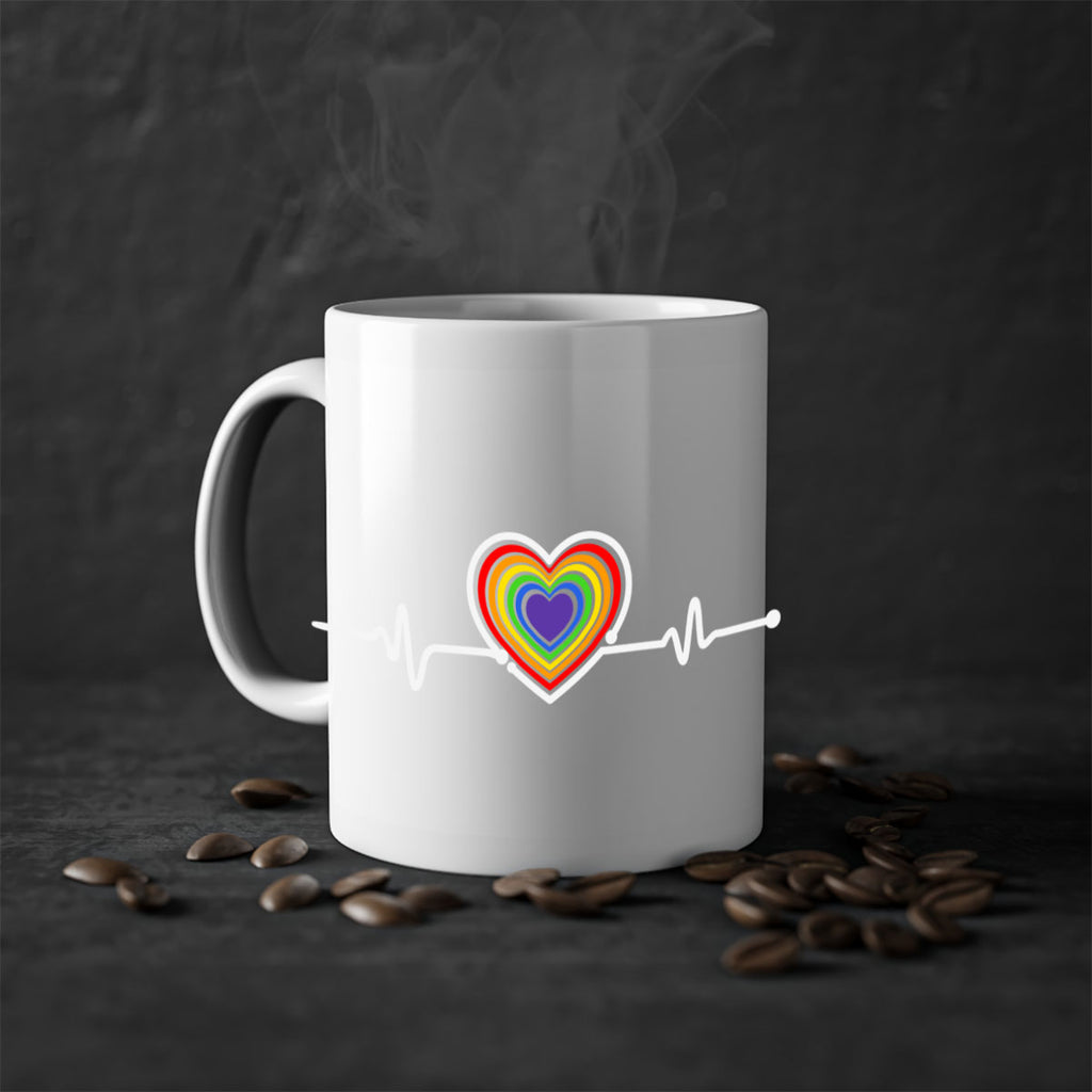 lgbt heartbeat lgbt pride 102#- lgbt-Mug / Coffee Cup
