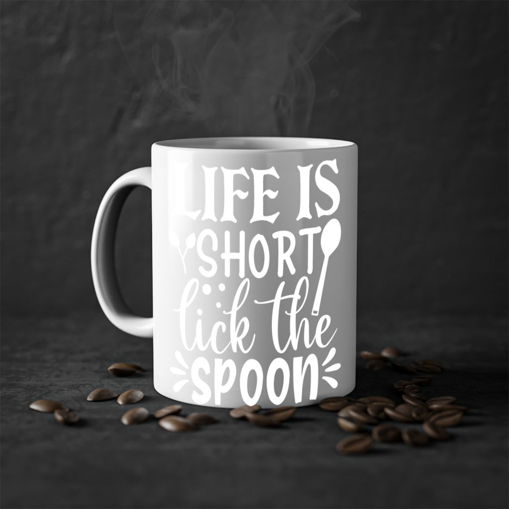life is short lick the spoon 24#- kitchen-Mug / Coffee Cup