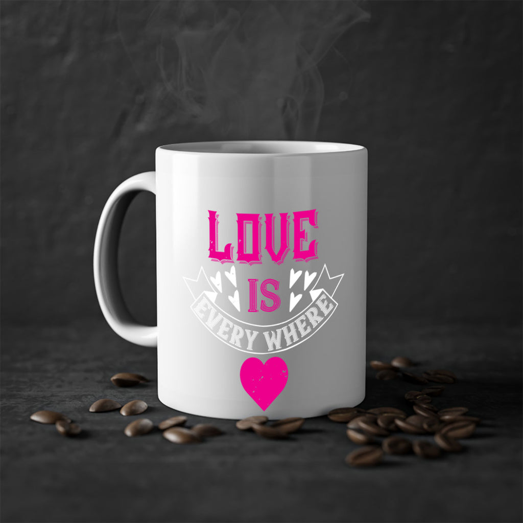 love is every where 44#- valentines day-Mug / Coffee Cup