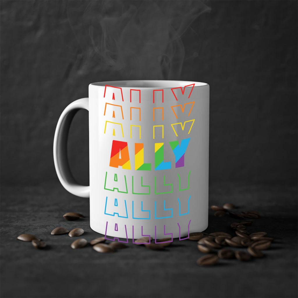 rainbow color ally lgbt 31#- lgbt-Mug / Coffee Cup