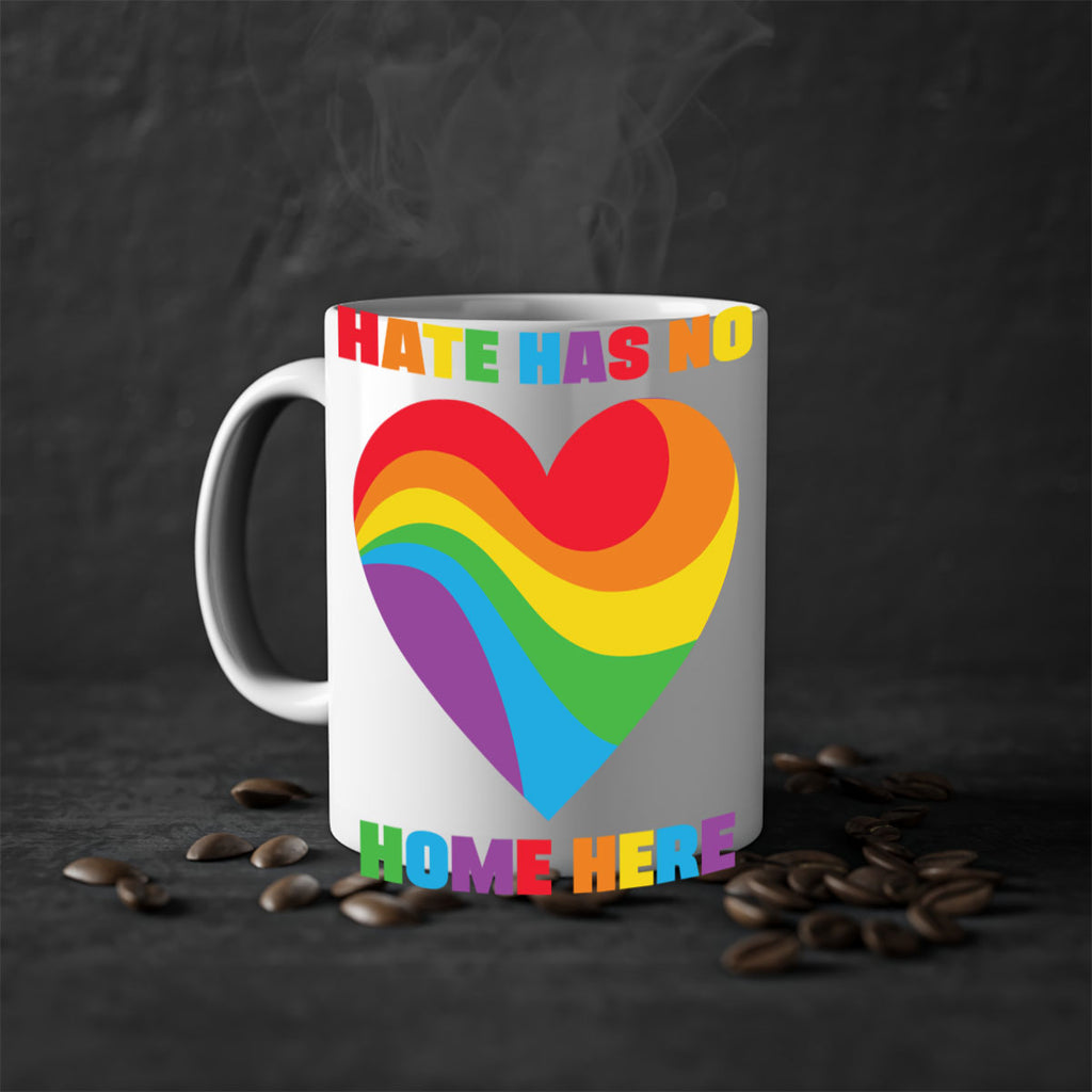 rainbow heart hate has no lgbt 30#- lgbt-Mug / Coffee Cup