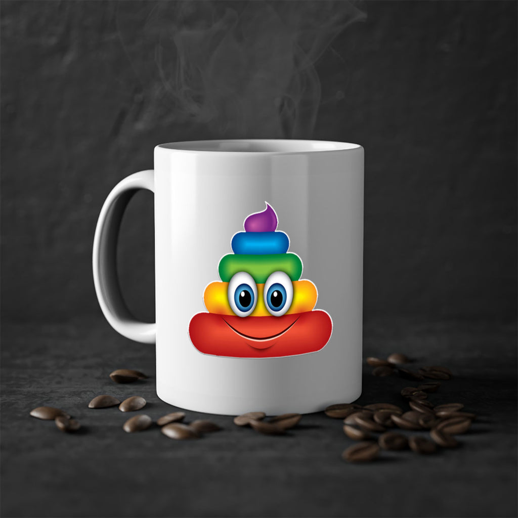 rainbow poop emoji 4#- lgbt-Mug / Coffee Cup