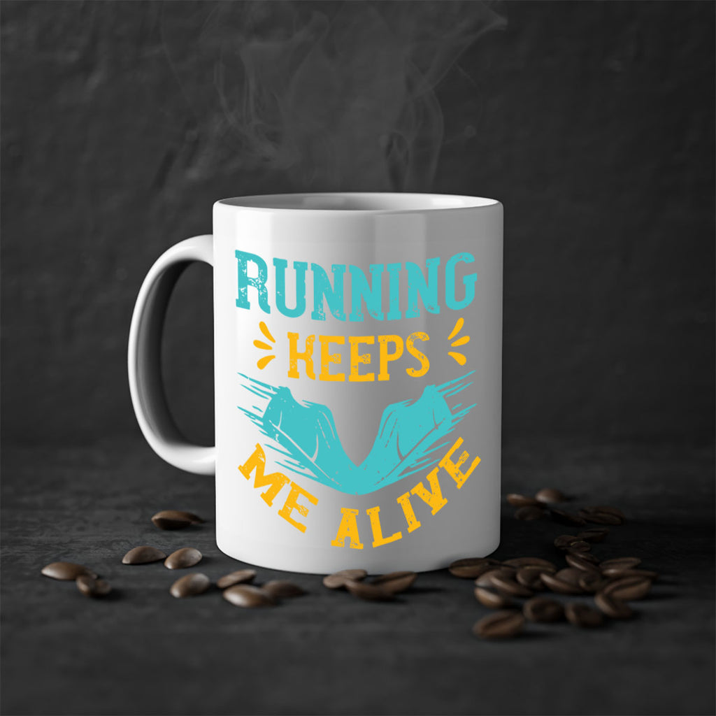 running keeps me alive 19#- running-Mug / Coffee Cup