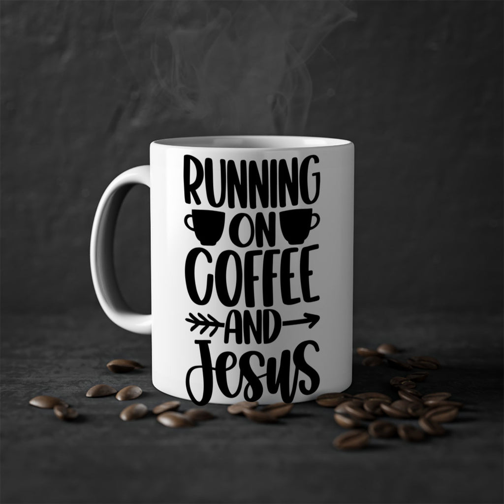 running on coffee and jesus 39#- coffee-Mug / Coffee Cup