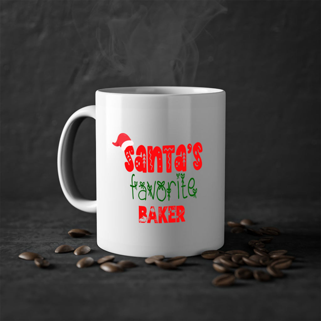 santas favorite baker style 671#- christmas-Mug / Coffee Cup
