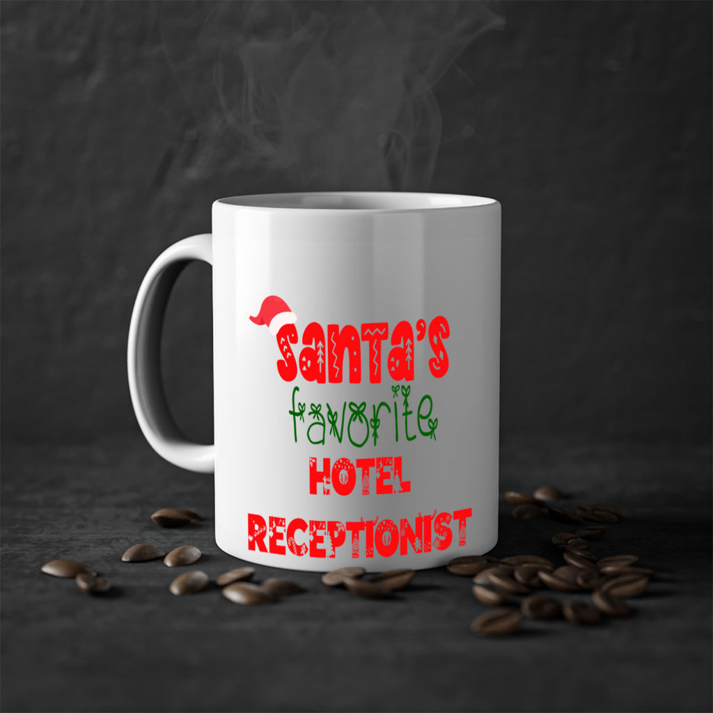 santas favorite hotel receptionist style 877#- christmas-Mug / Coffee Cup
