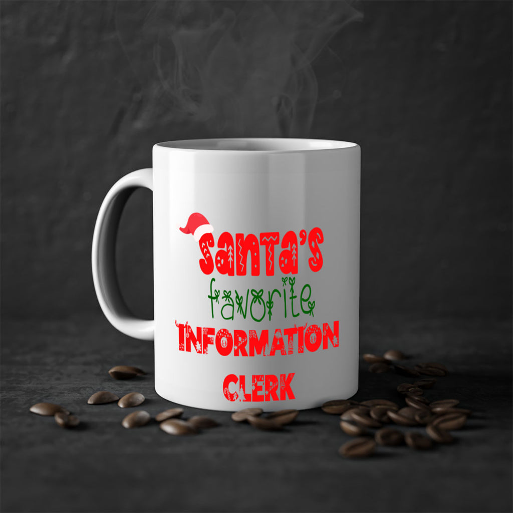 santas favorite information clerk style 886#- christmas-Mug / Coffee Cup