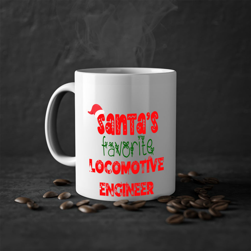 santas favorite locomotive engineer style 927#- christmas-Mug / Coffee Cup