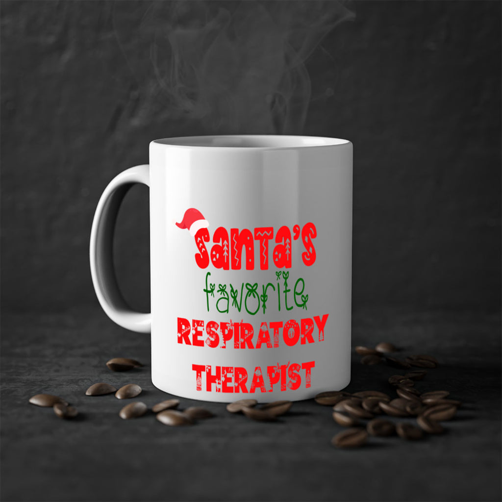 santas favorite respiratory therapist style 1063#- christmas-Mug / Coffee Cup