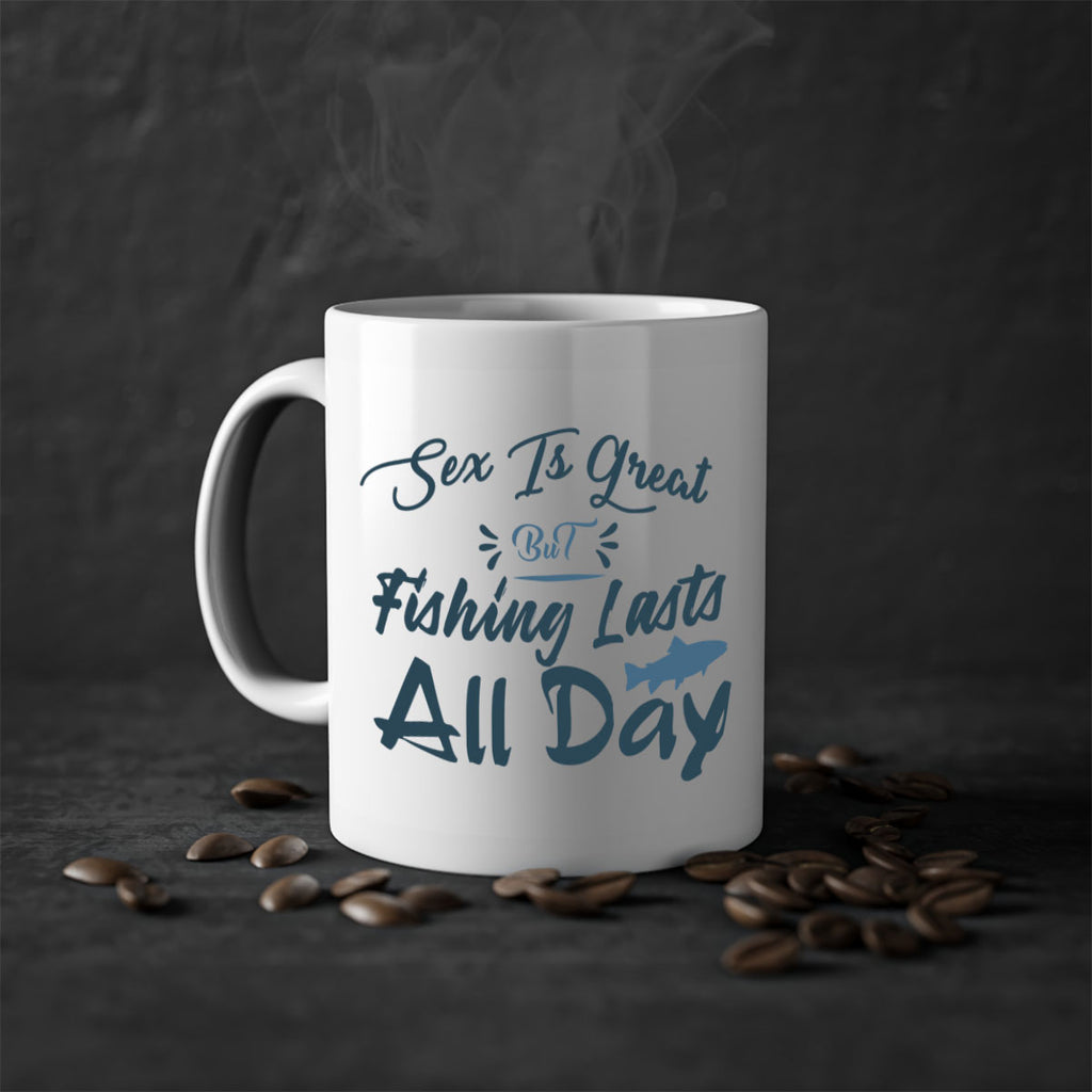 sex is great but 40#- fishing-Mug / Coffee Cup