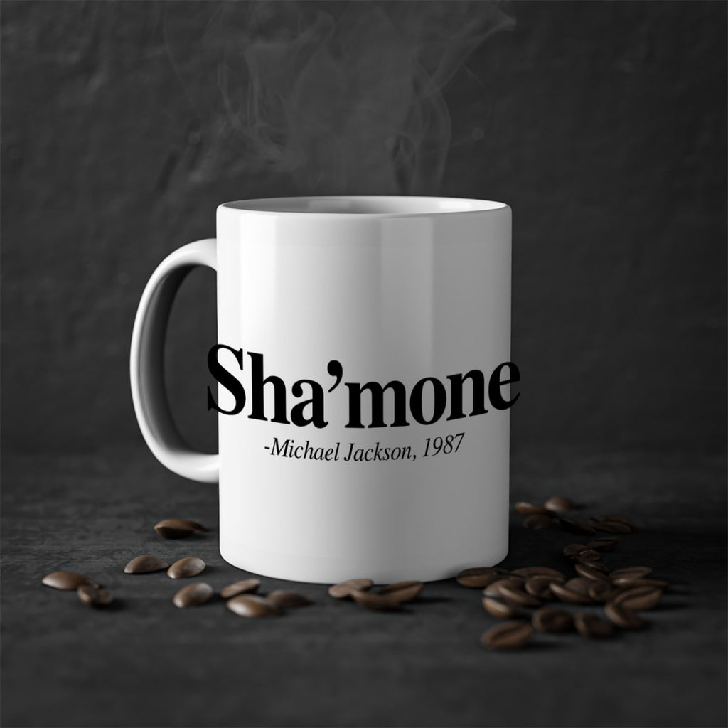 shamone 37#- black words - phrases-Mug / Coffee Cup