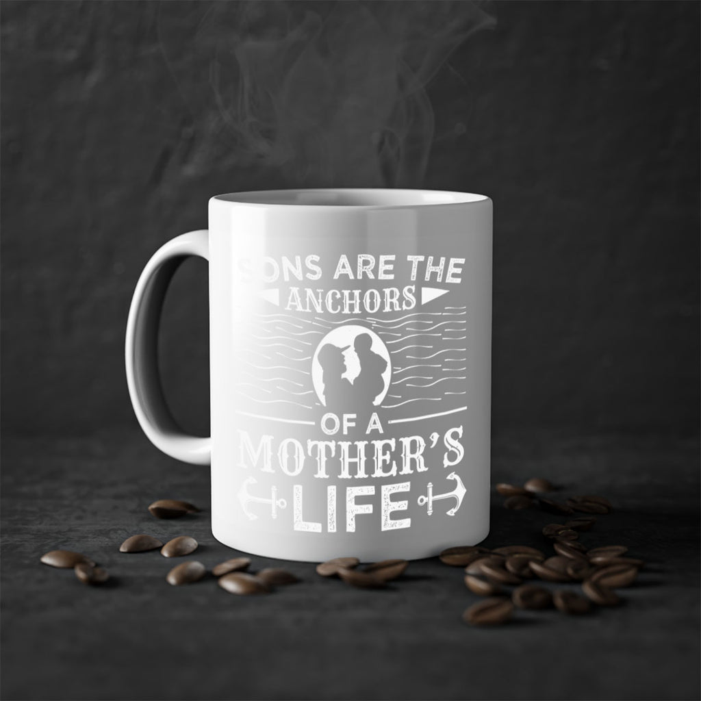 sons are the anchors of a mothers life 30#- mothers day-Mug / Coffee Cup