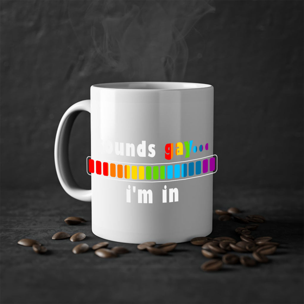 sounds gay im in funny lgbt 20#- lgbt-Mug / Coffee Cup