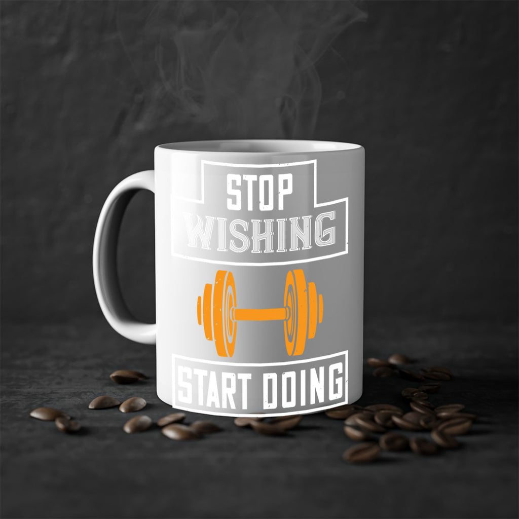 stop weshing start doing 74#- gym-Mug / Coffee Cup