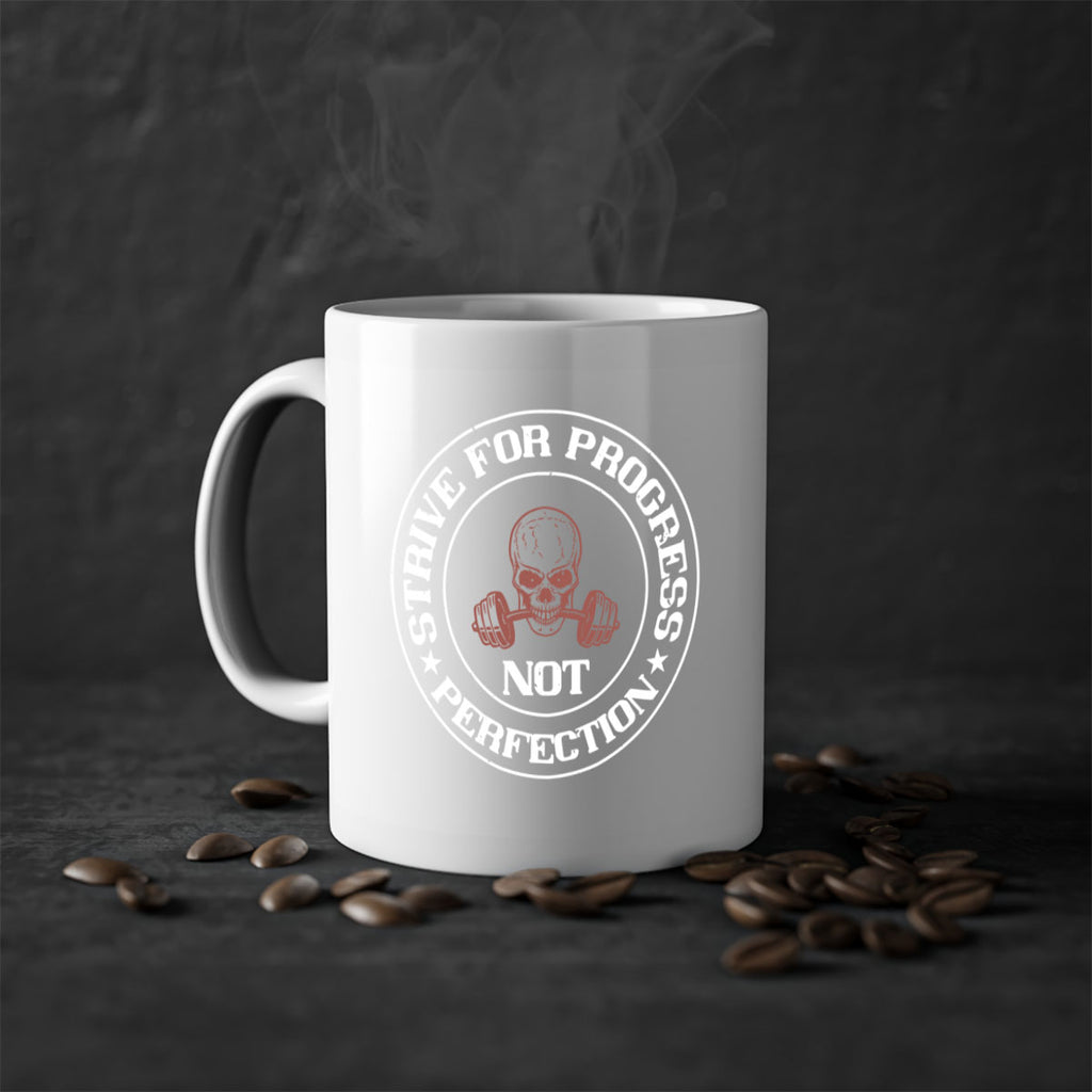 strive for progress not perfection 72#- gym-Mug / Coffee Cup