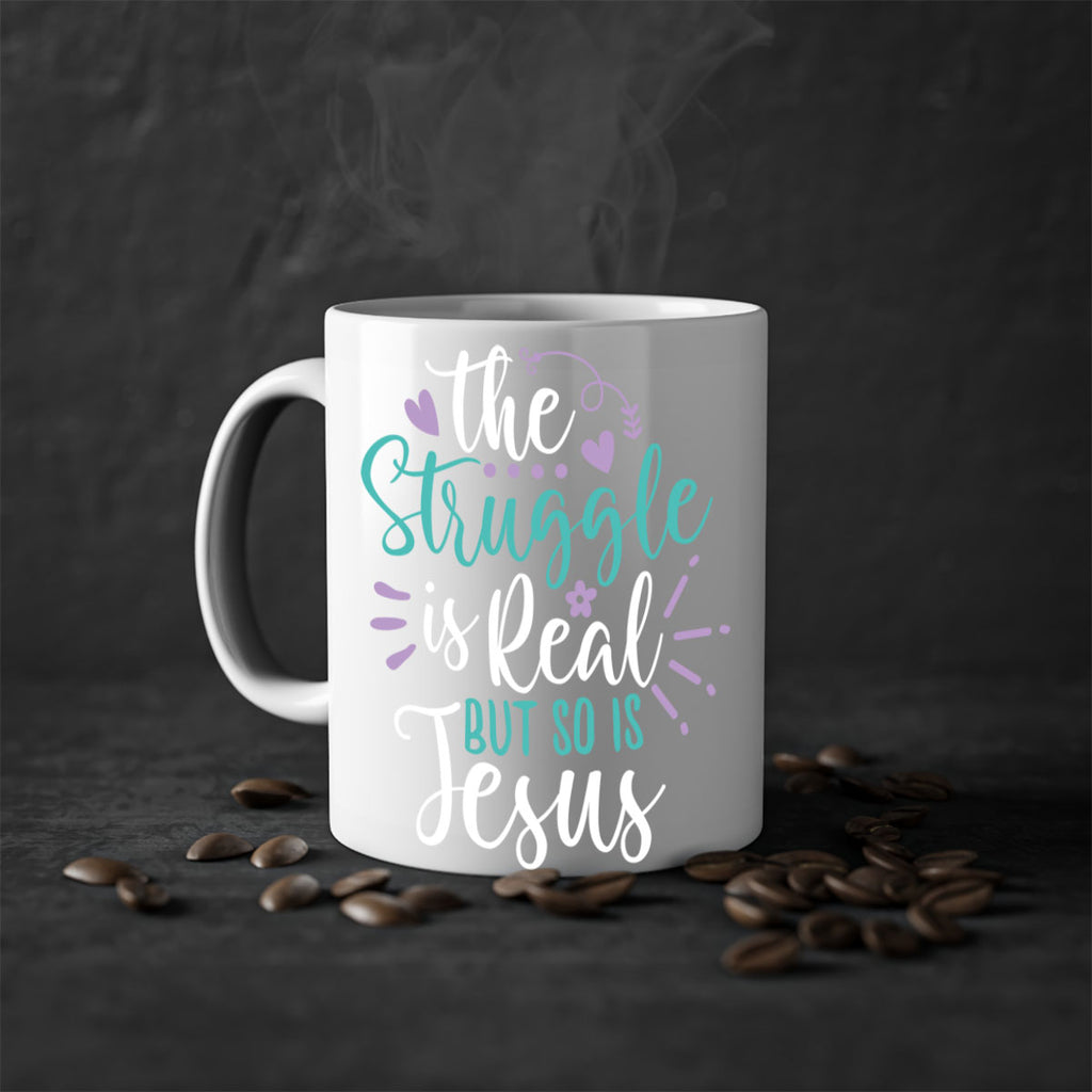 the struggle is real but so is jesuss 4#- easter-Mug / Coffee Cup