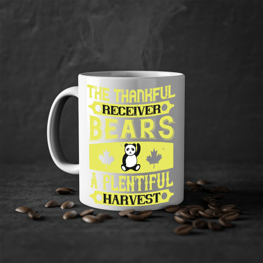the thankful receiver bears a plentiful harvest 2#- thanksgiving-Mug / Coffee Cup
