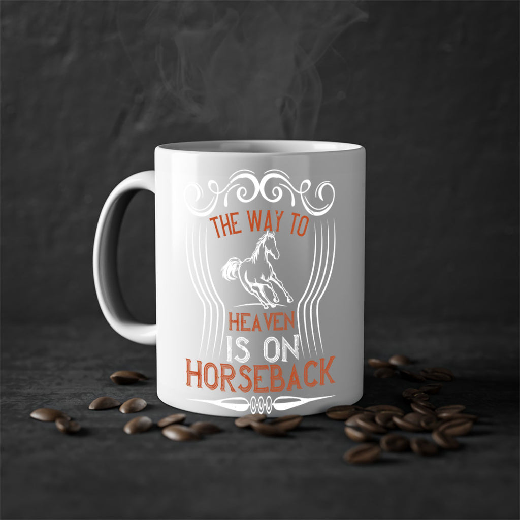 the way to haeven is on horseback Style 19#- horse-Mug / Coffee Cup
