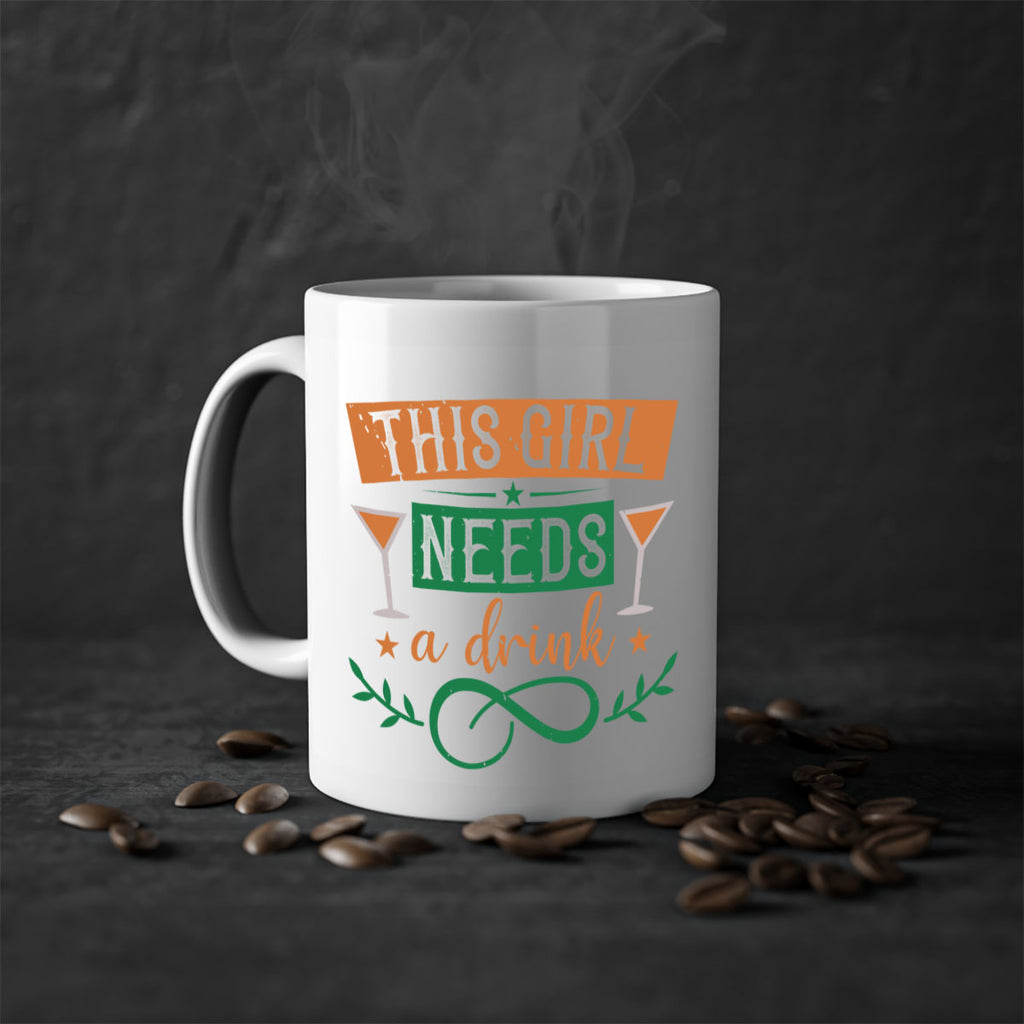 this girl needs a drink 36#- mardi gras-Mug / Coffee Cup