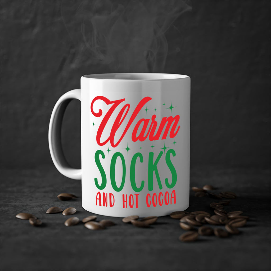 warm socks and hot cocoa style 1226#- christmas-Mug / Coffee Cup