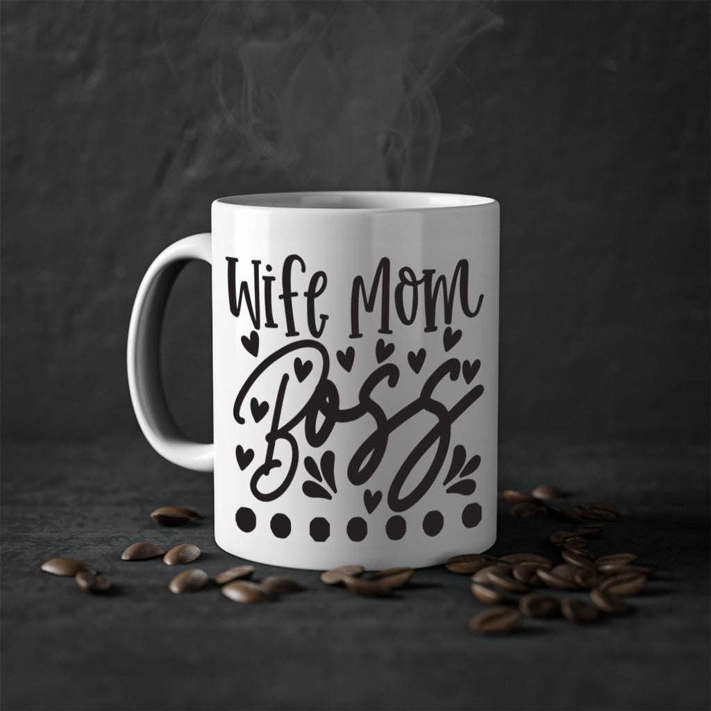 wife mom boss 358#- mom-Mug / Coffee Cup