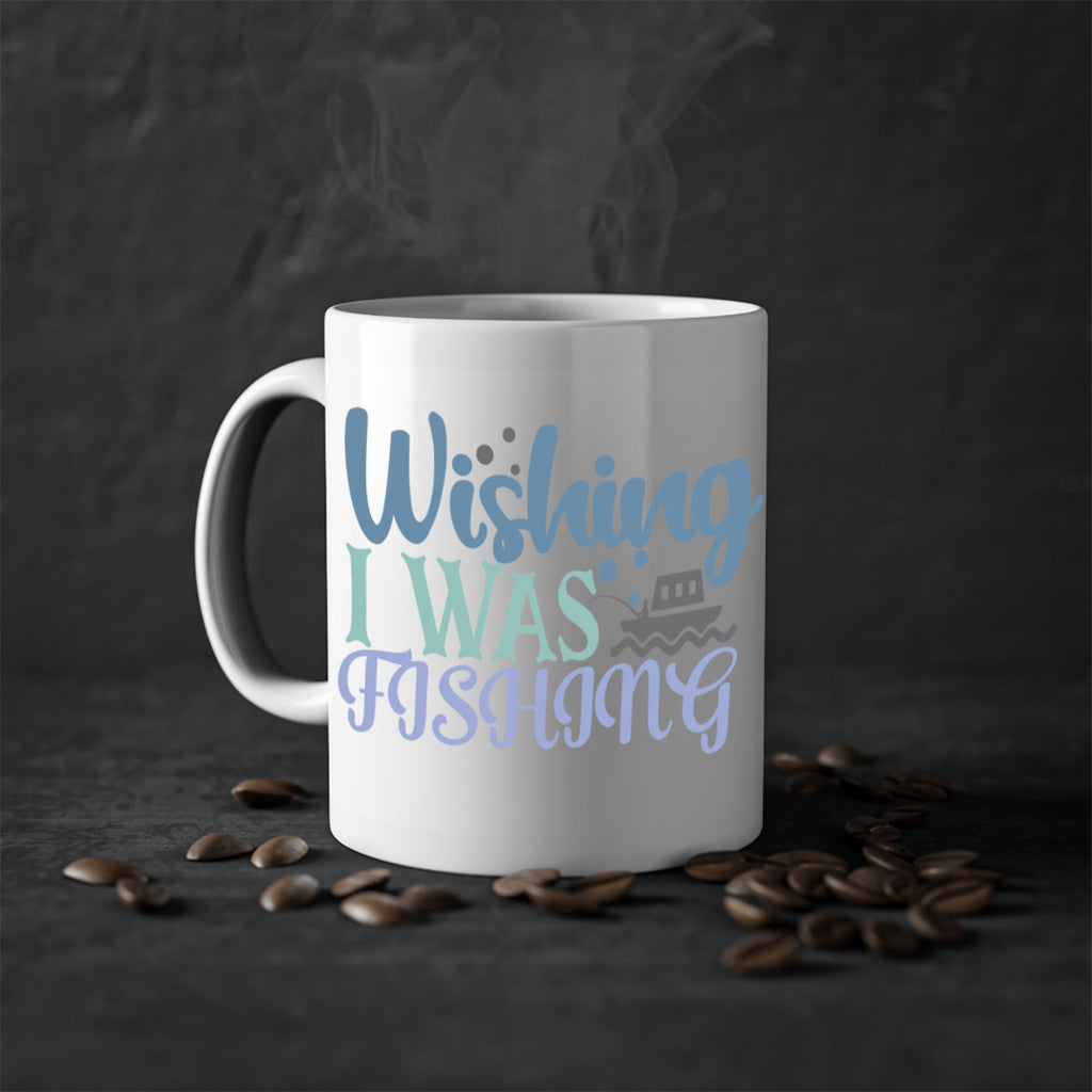 wishing i was fishing 190#- fishing-Mug / Coffee Cup